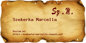 Szekerka Marcella névjegykártya